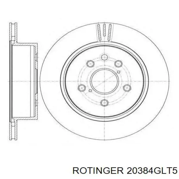 20384GLT5 Rotinger disco de freno trasero