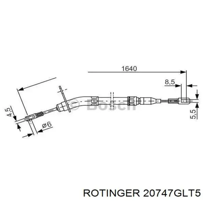 20747-GLT5 Rotinger freno de disco delantero