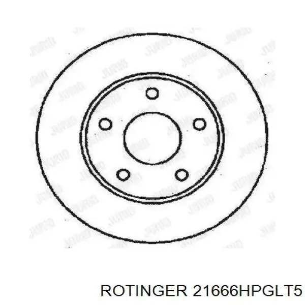 21666HPGLT5 Rotinger freno de disco delantero