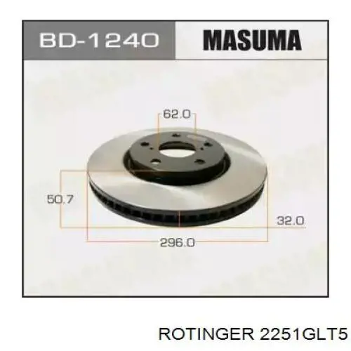 2251-GLT5 Rotinger freno de disco delantero