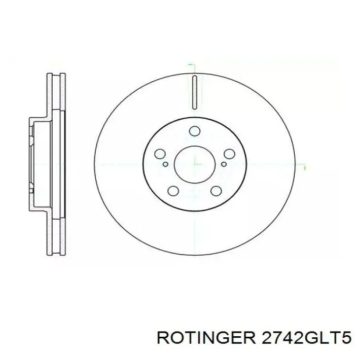 2742GLT5 Rotinger freno de disco delantero