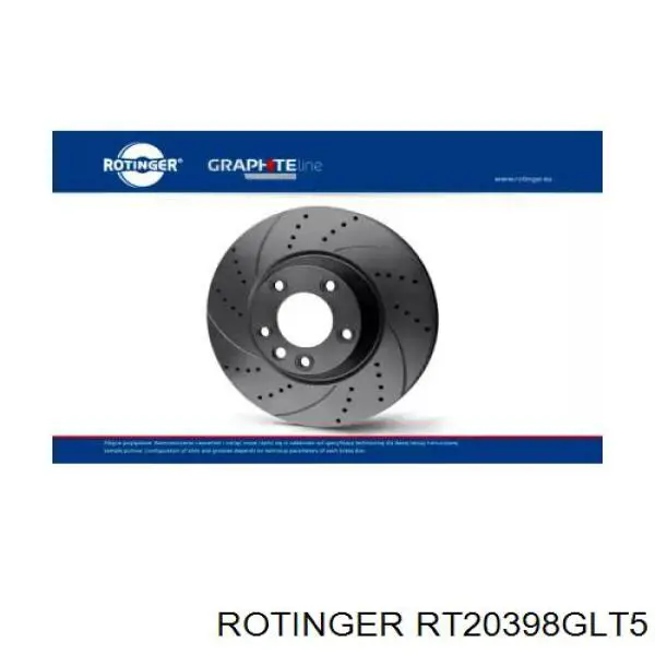 RT20398GLT5 Rotinger disco de freno trasero