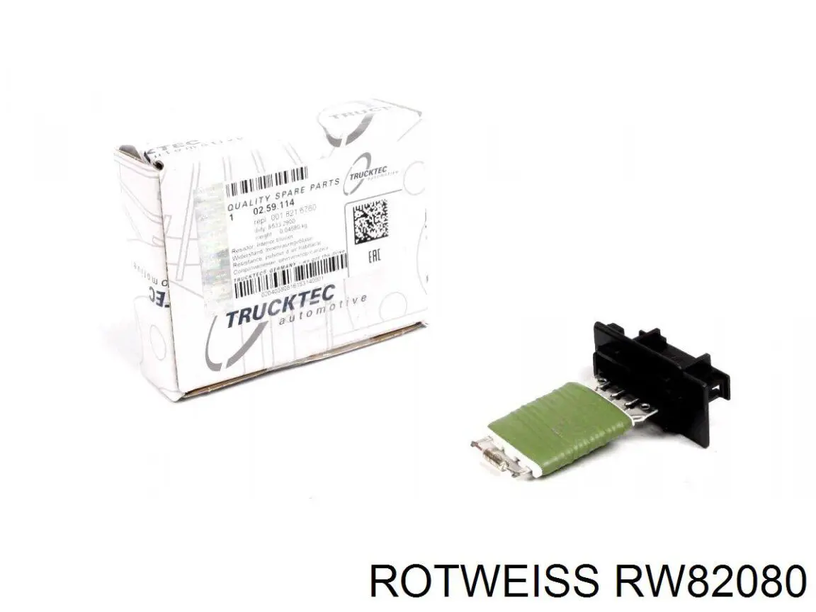 RW82080 Rotweiss resitencia, ventilador habitáculo