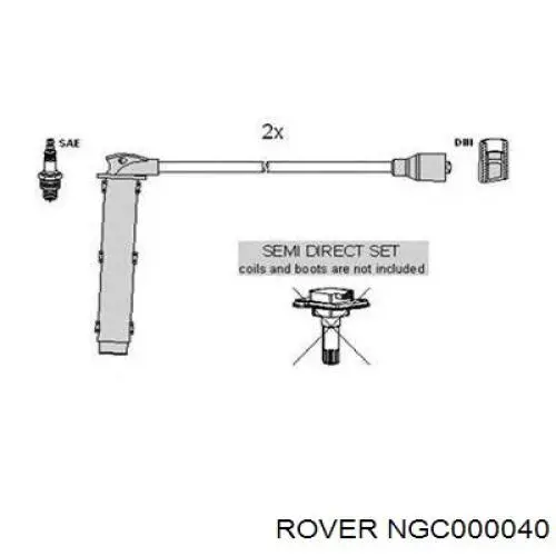 NGC000040 Rover juego de cables de encendido