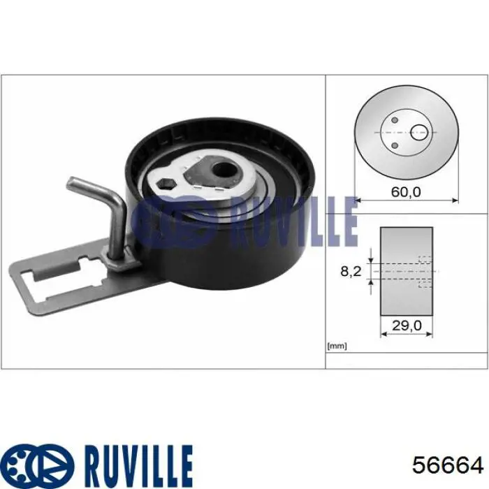 56664 Ruville rodillo, cadena de distribución