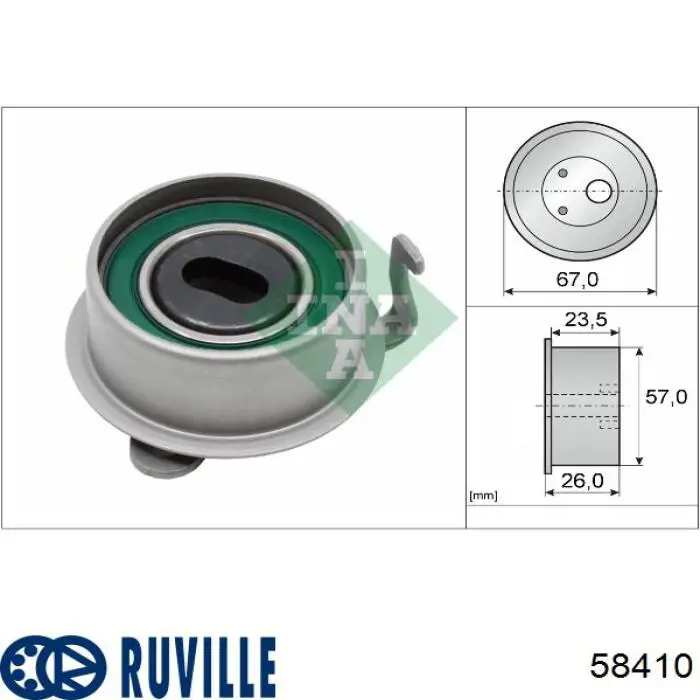 58410 Ruville tensor, correa dentada