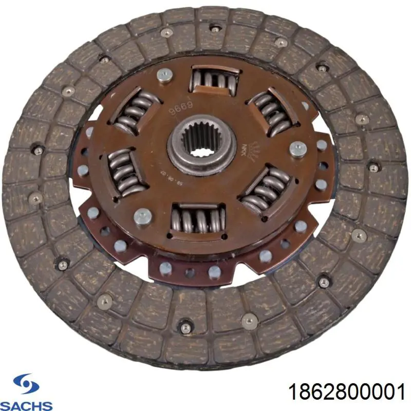 1862 800 001 Sachs disco de embrague