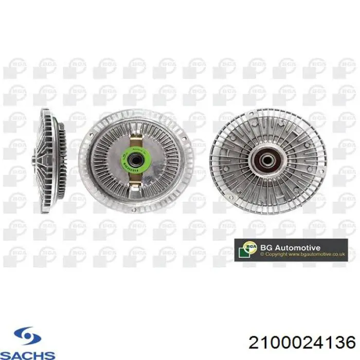 2100024136 Sachs embrague, ventilador del radiador