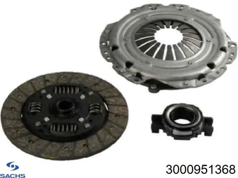 3000951368 Sachs kit de embrague (3 partes)