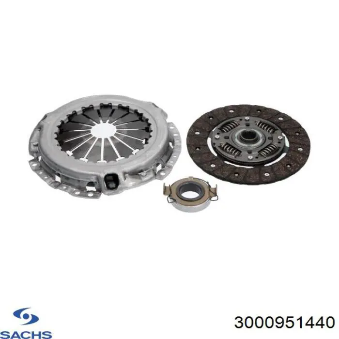 3000951440 Sachs kit de embrague (3 partes)