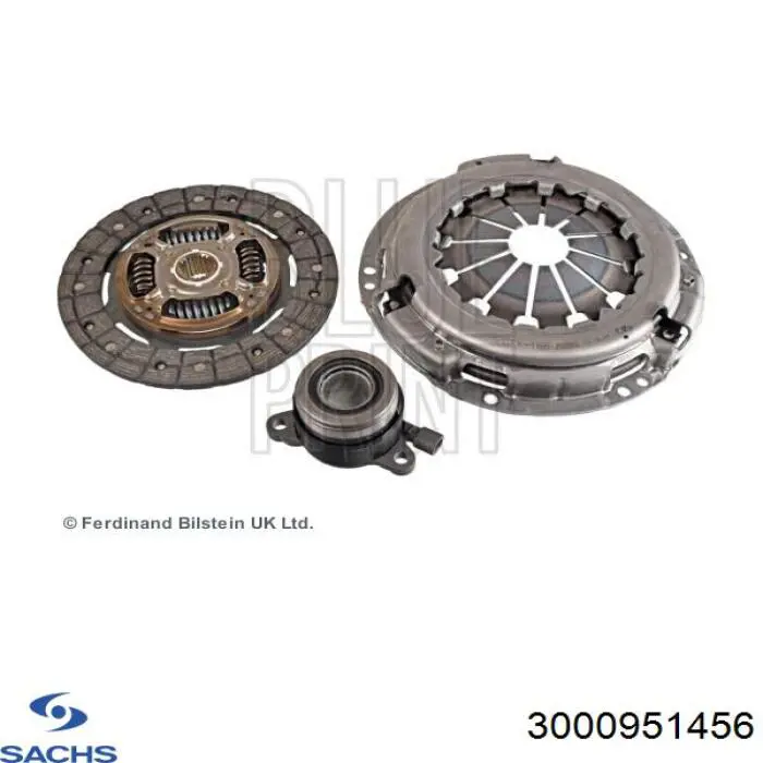 3000 951 456 Sachs kit de embrague (3 partes)