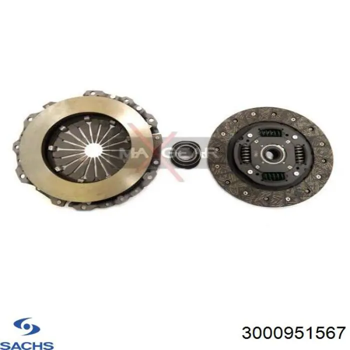 3000951567 Sachs kit de embrague (3 partes)