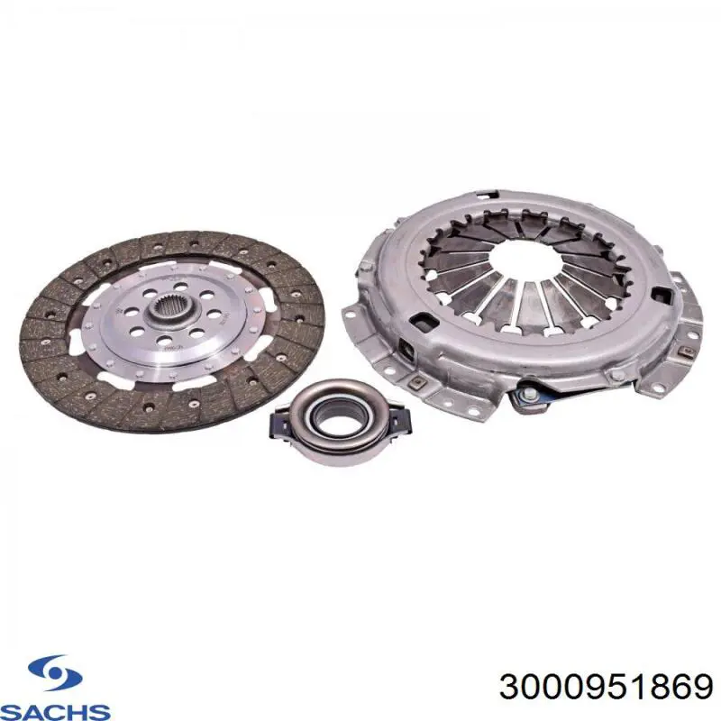 3000 951 869 Sachs kit de embrague (3 partes)