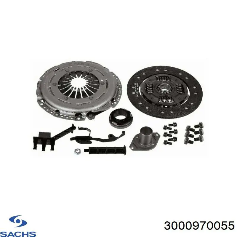 3000 970 055 Sachs kit de embrague (3 partes)