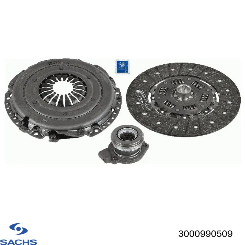 3000 990 509 Sachs kit de embrague (3 partes)