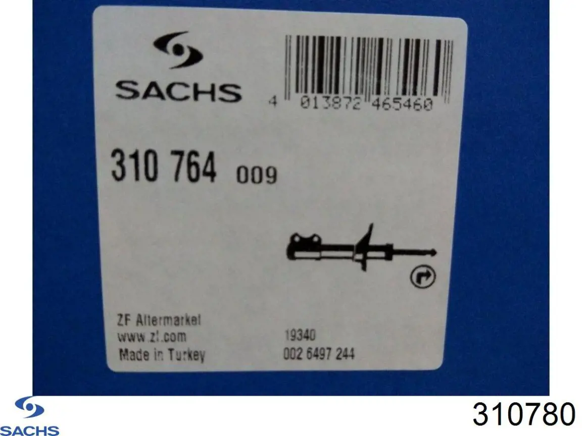 310 780 Sachs amortiguador delantero