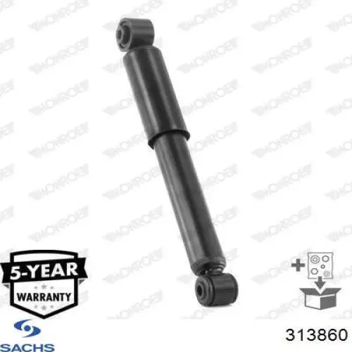 313 860 Sachs amortiguador trasero