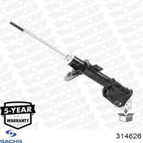 314 626 Sachs amortiguador delantero