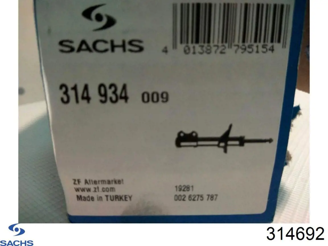 314 692 Sachs amortiguador trasero