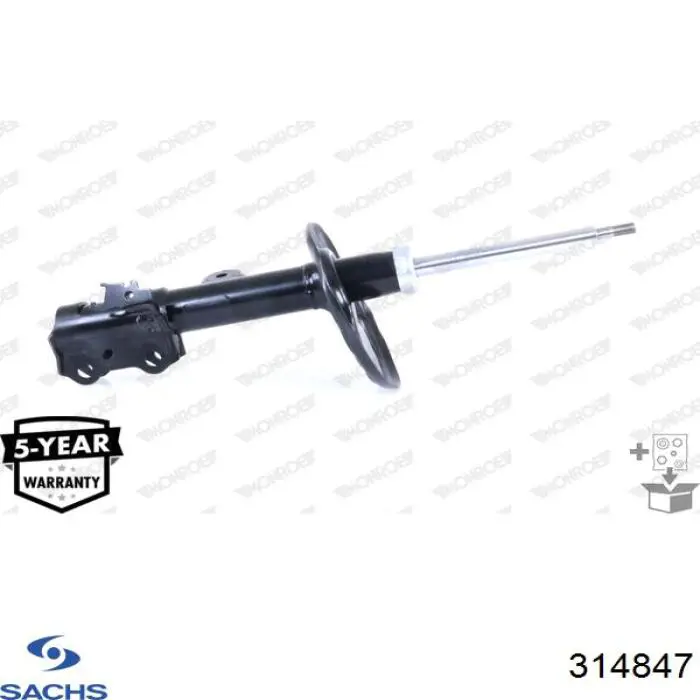 314 847 Sachs amortiguador delantero derecho