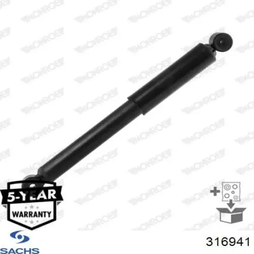 316 941 Sachs amortiguador trasero