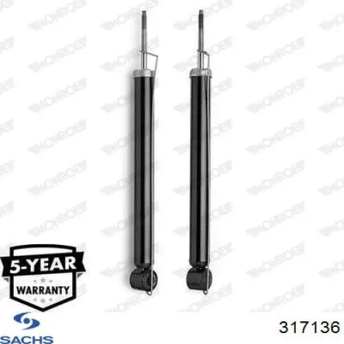 317 136 Sachs amortiguador trasero