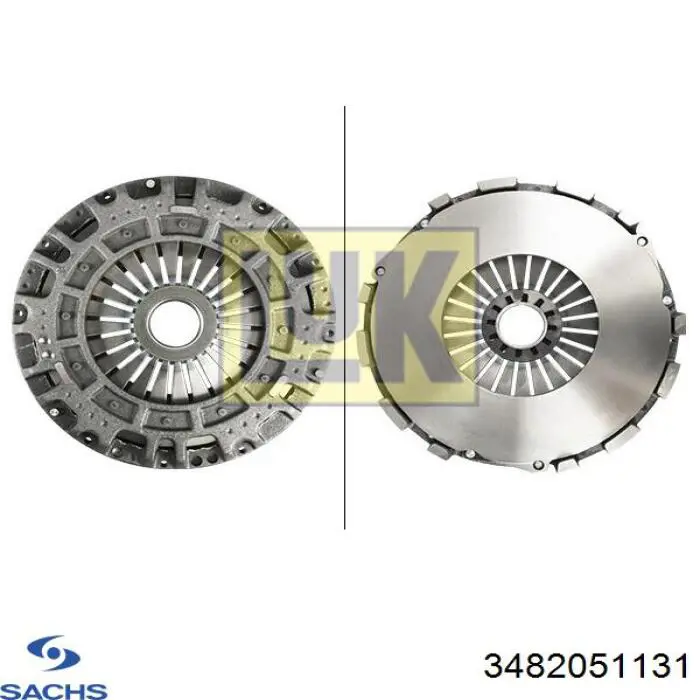 3482 051 131 Sachs plato de presión del embrague