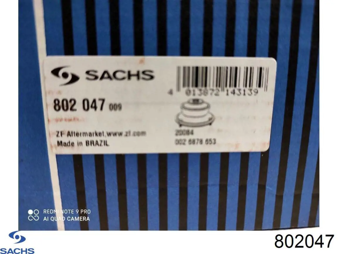 802 047 Sachs soporte amortiguador delantero