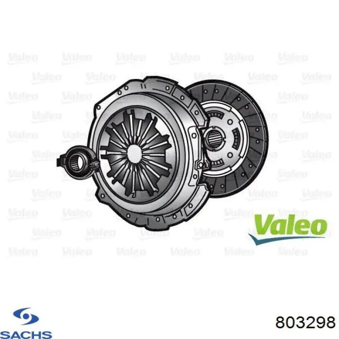 803 298 Sachs soporte amortiguador delantero derecho