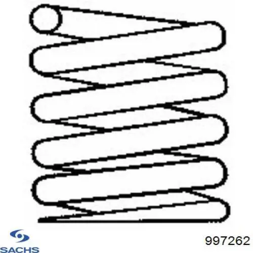 997 262 Sachs muelle de suspensión eje delantero