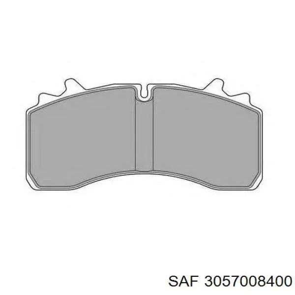 3057008400 SAF pastillas de freno traseras