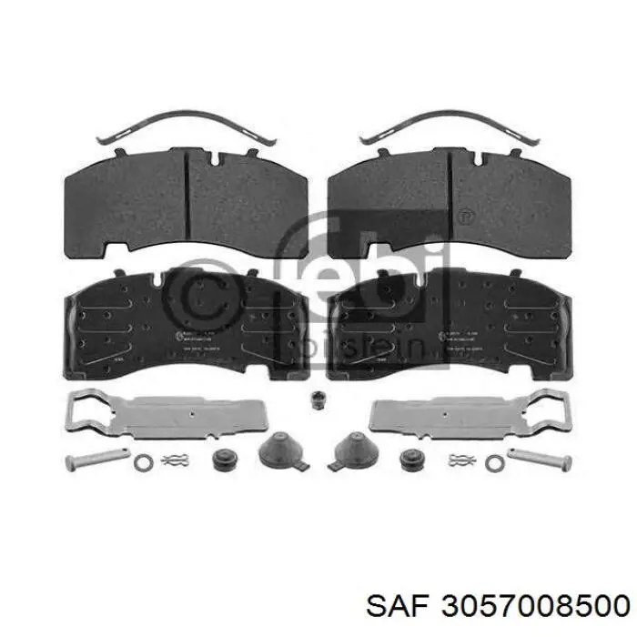 3057008500 SAF pastillas de freno traseras