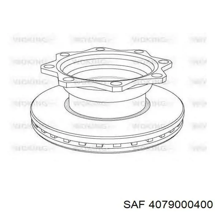 4079000400 SAF disco de freno trasero