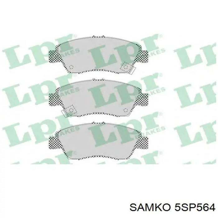 5SP564 Samko pastillas de freno delanteras