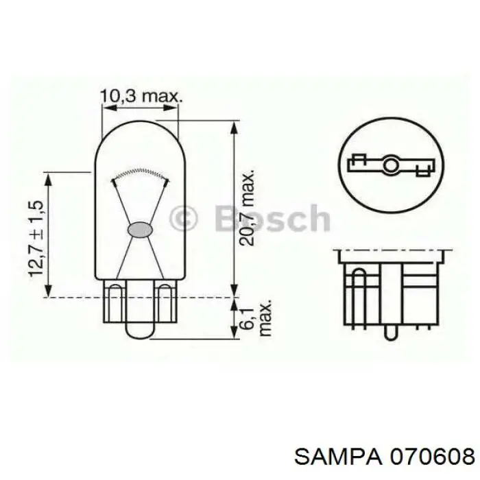 070608 Sampa Otomotiv‏ cojinete de rueda delantero