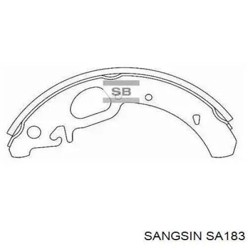 SA183 Sangsin zapatas de frenos de tambor traseras