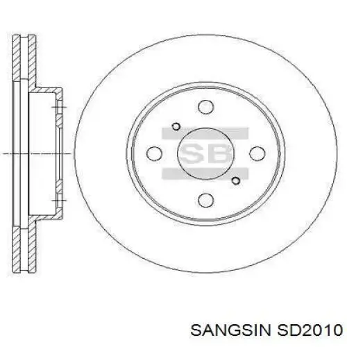 SD2010 Sangsin freno de disco delantero