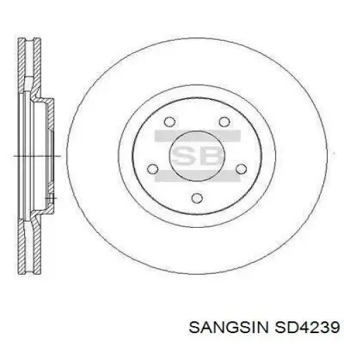 SD4239 Sangsin freno de disco delantero