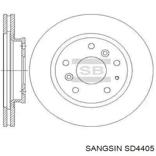 SD4405 Sangsin freno de disco delantero