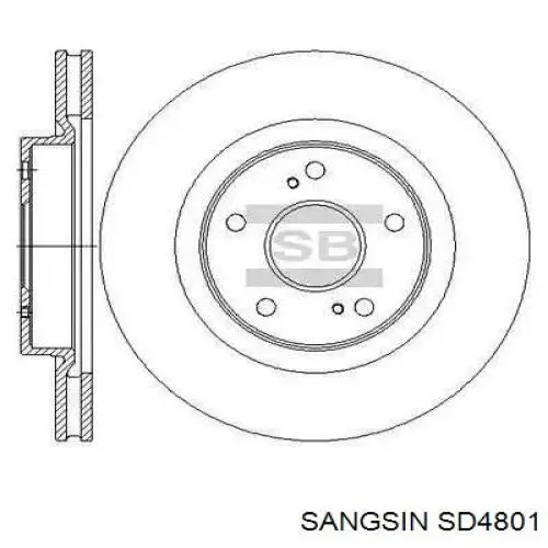 SD4801 Sangsin freno de disco delantero