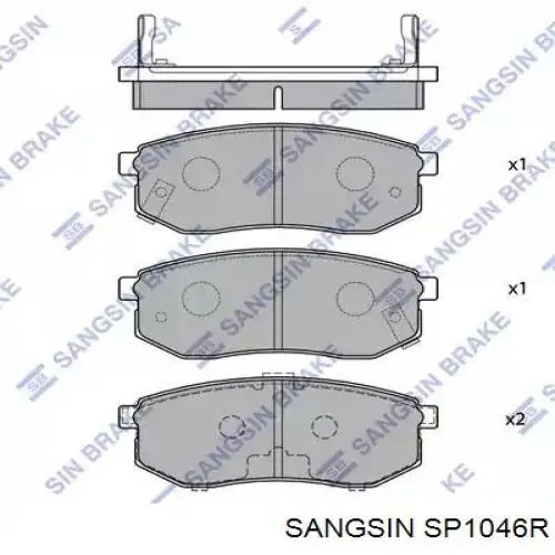 SP1046-R Sangsin pastillas de freno traseras