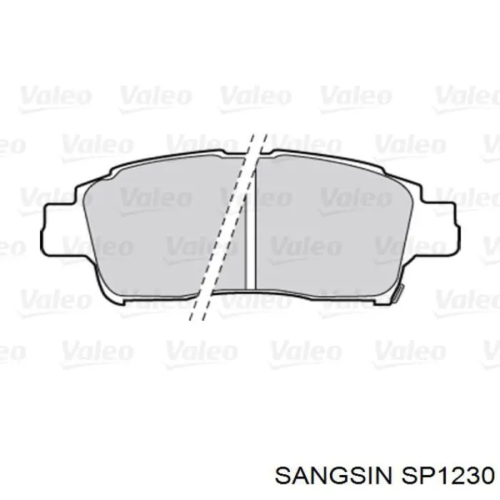 SP1230 Sangsin pastillas de freno delanteras