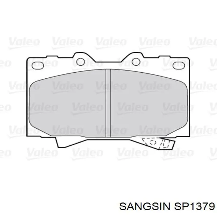 SP1379 Sangsin pastillas de freno delanteras