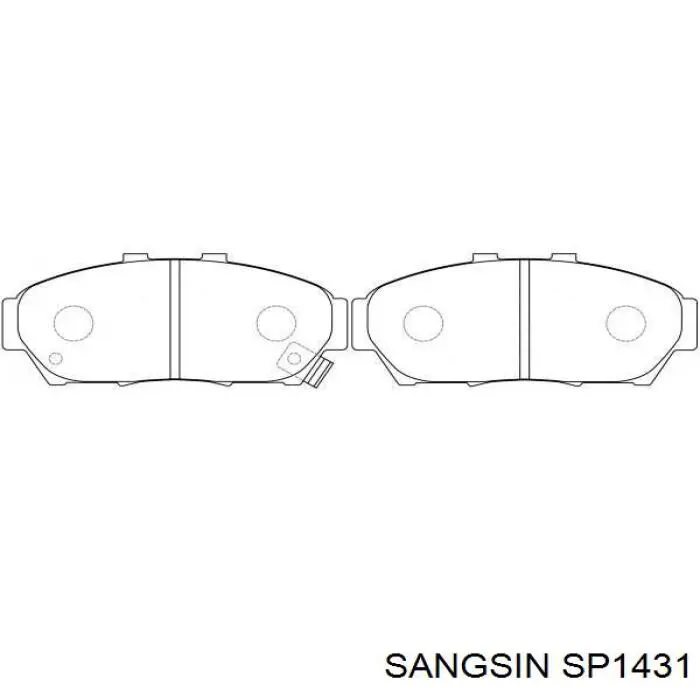 SP1431 Sangsin pastillas de freno delanteras