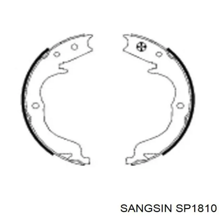 SP1810 Sangsin pastillas de freno delanteras