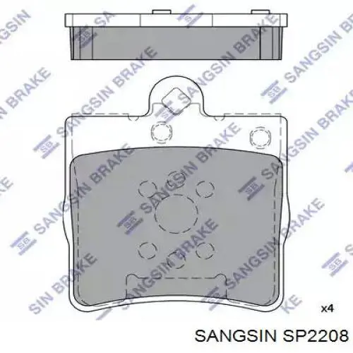 SP2208 Sangsin pastillas de freno traseras