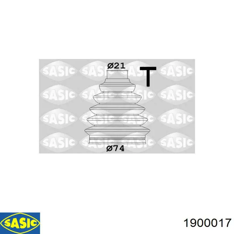 1900017 Sasic fuelle, árbol de transmisión delantero exterior