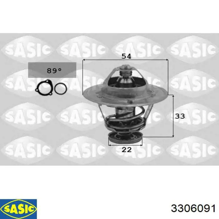 3306091 Sasic termostato, refrigerante