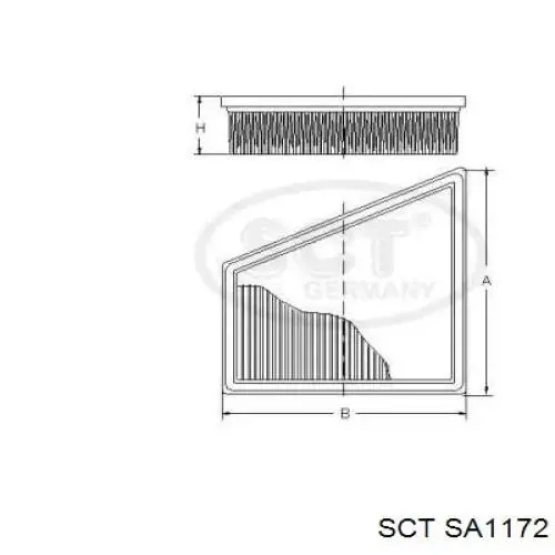 SA1172 SCT filtro de habitáculo