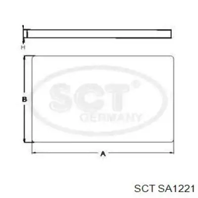 SA1221 SCT filtro de habitáculo